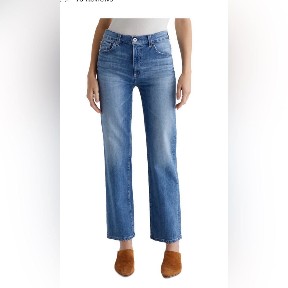 NEW nwt AG JEANS brinley mid rise straight jeans size 25